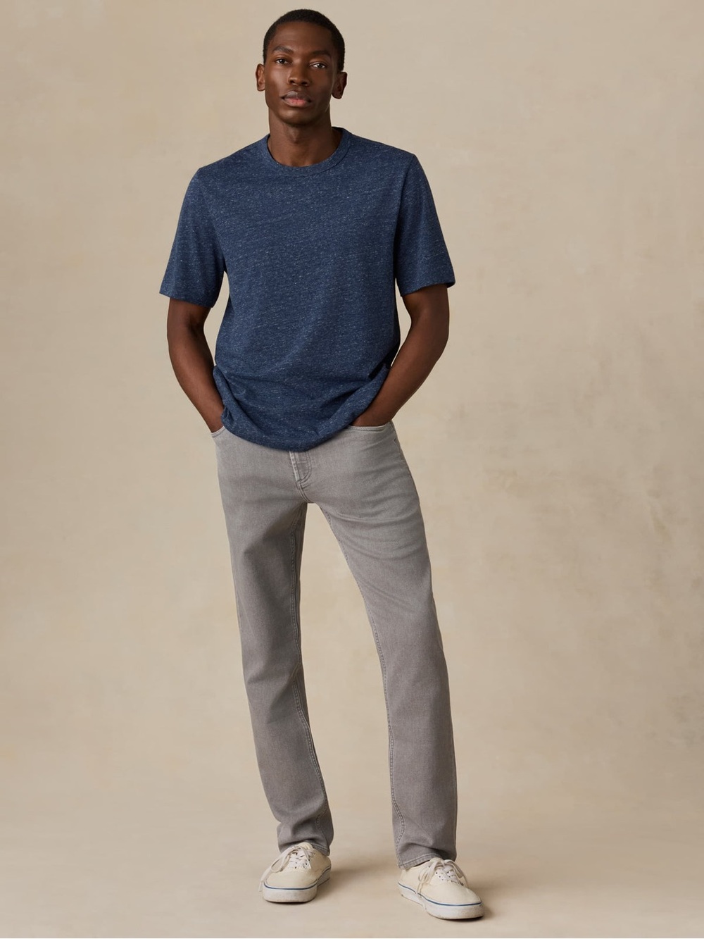 Faherty Stretch Terry 5-Pocket Pant - Steel Grey Soft Stretch Mens Size 33